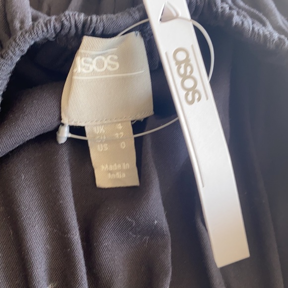 NWT ASOS sexy black maxi dress (size 0) - Picture 3 of 7